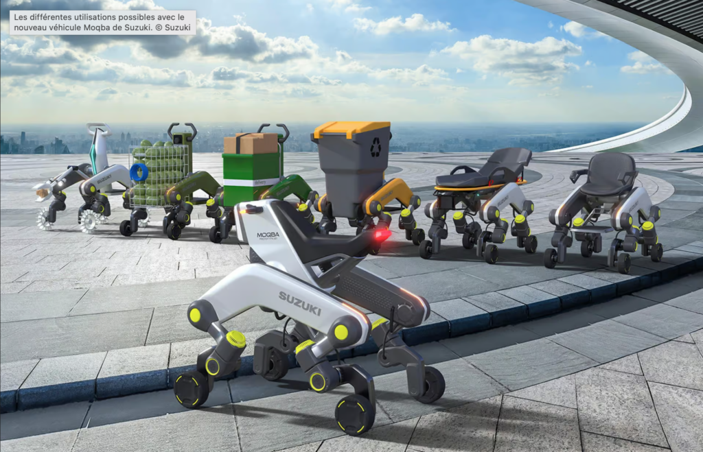 Vue des différentes utilisations du Le Moqba de  Suzuki