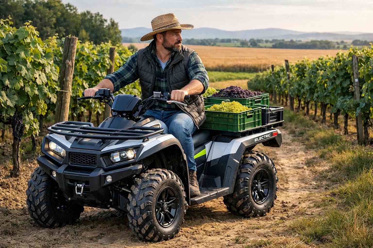 Quad électrique agricole